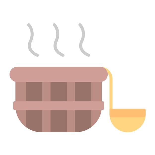 Ilustración del plano de la sauna