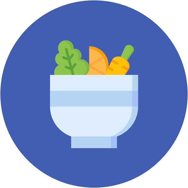 Ilustración de un plano vegetable