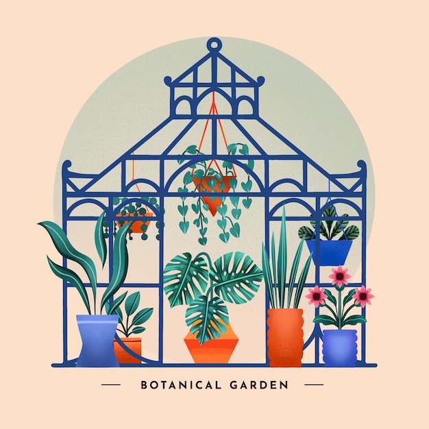 Vector ilustración de plantas de casa acuarela