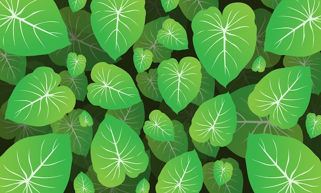 ilustración de plantas naturales para el fondo de la página de destino con estilo natural