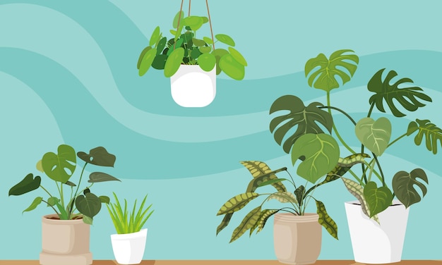Vector ilustración de plantas vectoriales