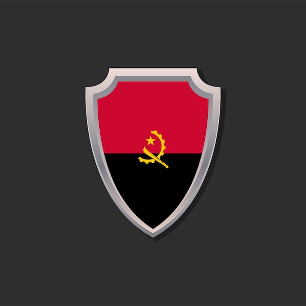 Ilustración de la plantilla de la bandera de Angola