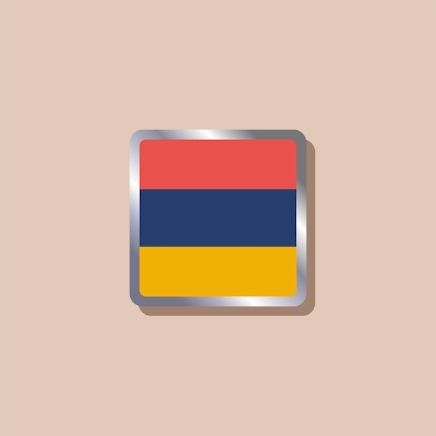 Ilustración de la plantilla de la bandera de Armenia