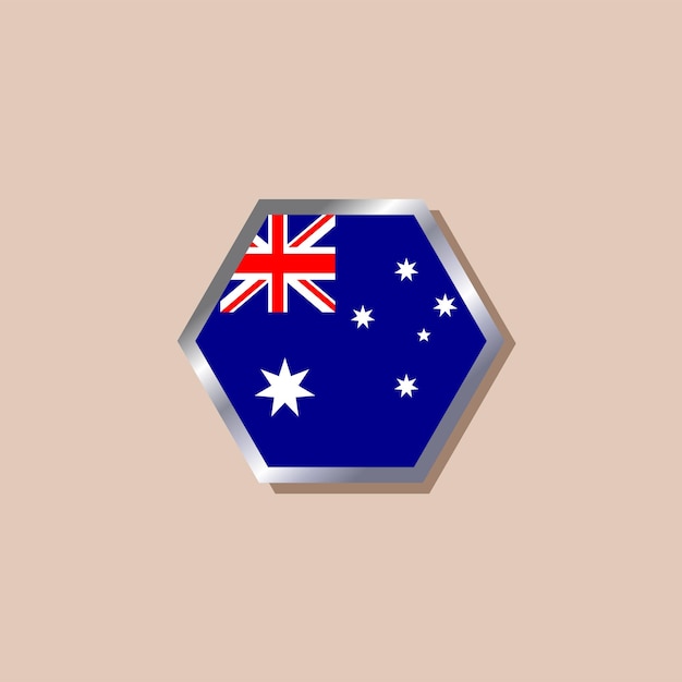 Ilustración de la plantilla de la bandera de Australia