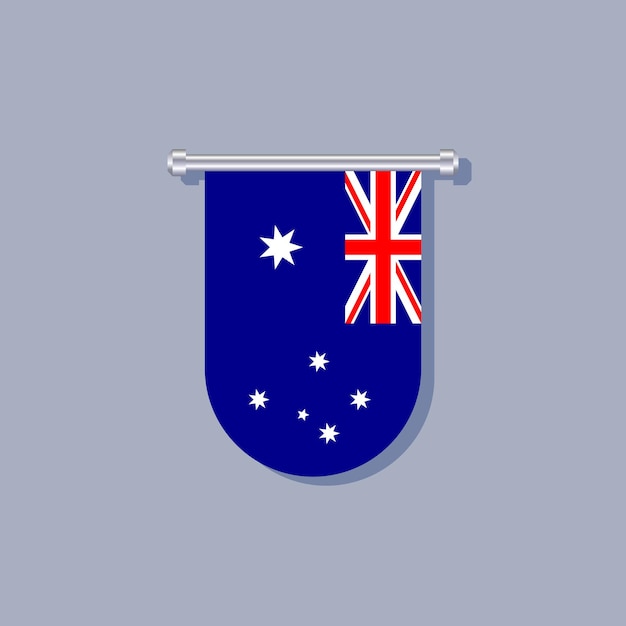 Ilustración de la plantilla de la bandera de australia
