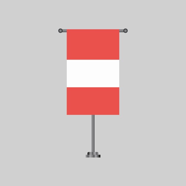 Ilustración de la plantilla de la bandera de Austria