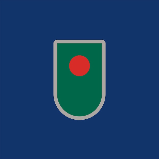 Ilustración de la plantilla de la bandera de Bangladesh