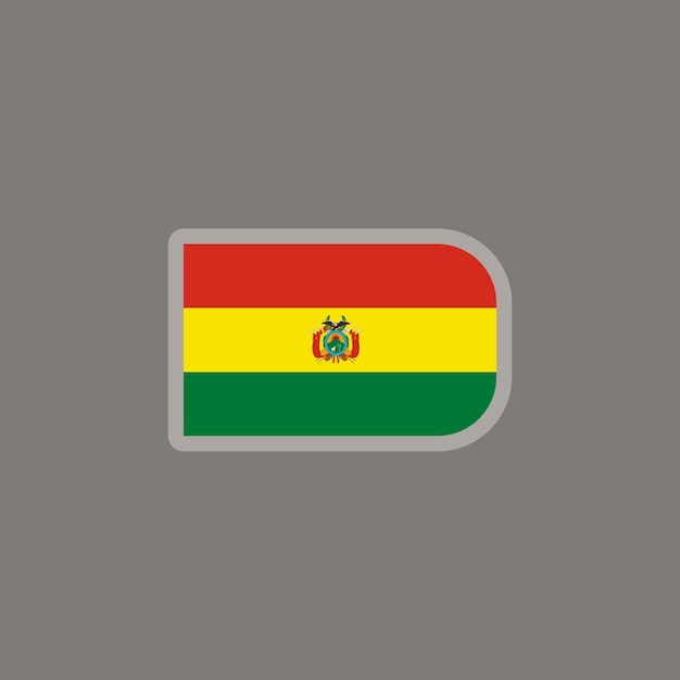 Ilustración de la plantilla de la bandera de bolivia