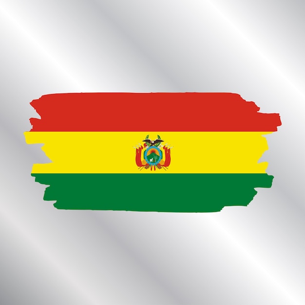 Ilustración de la plantilla de la bandera de Bolivia