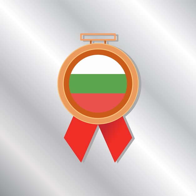 Vector ilustración de la plantilla de la bandera de bulgaria