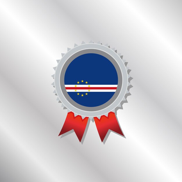 Ilustración de la plantilla de la bandera de Cabo Verde