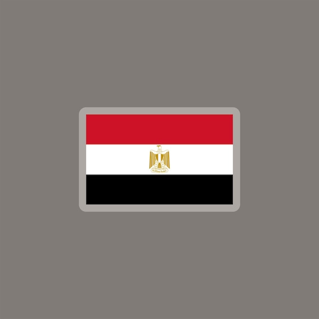 Ilustración de la plantilla de la bandera de Egipto