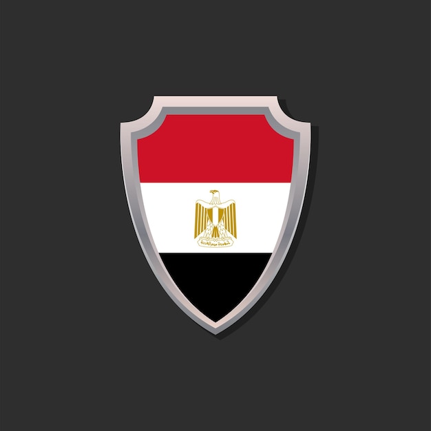 Ilustración de la plantilla de la bandera de Egipto