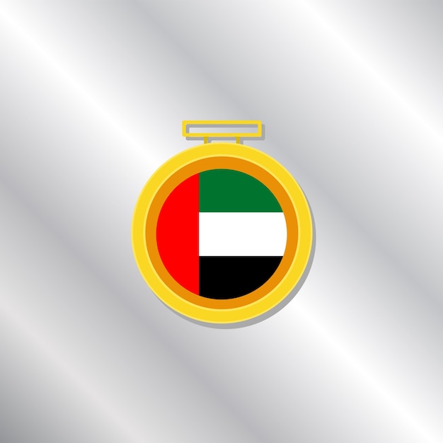 Vector ilustración de la plantilla de la bandera de los emiratos árabes