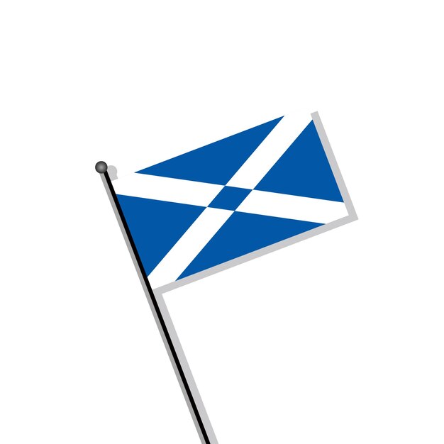 Ilustración de la plantilla de la bandera de Escocia