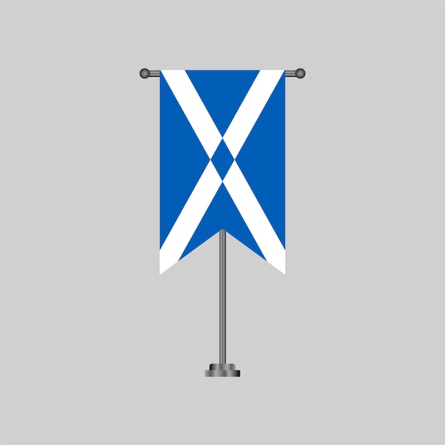 Ilustración de la plantilla de la bandera de Escocia