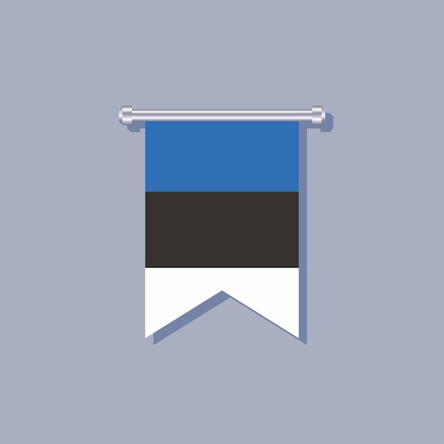 Ilustración de la plantilla de la bandera de Estonia