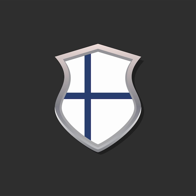 Ilustración de la plantilla de la bandera de Finlandia