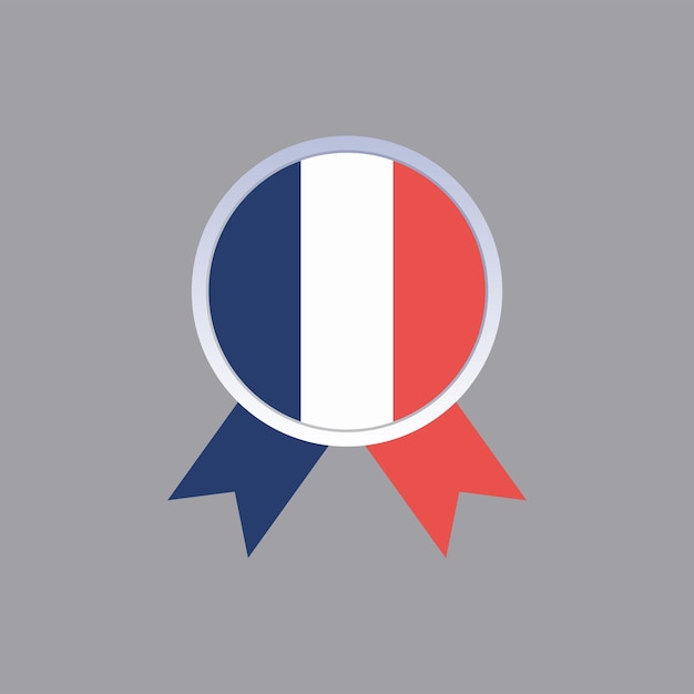 Ilustración de la plantilla de la bandera de Francia