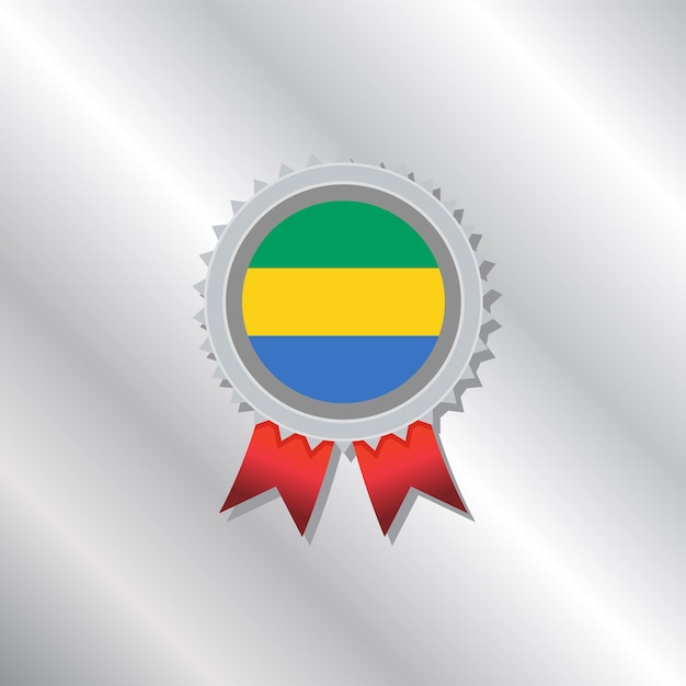 Ilustración de la plantilla de la bandera de Gabón