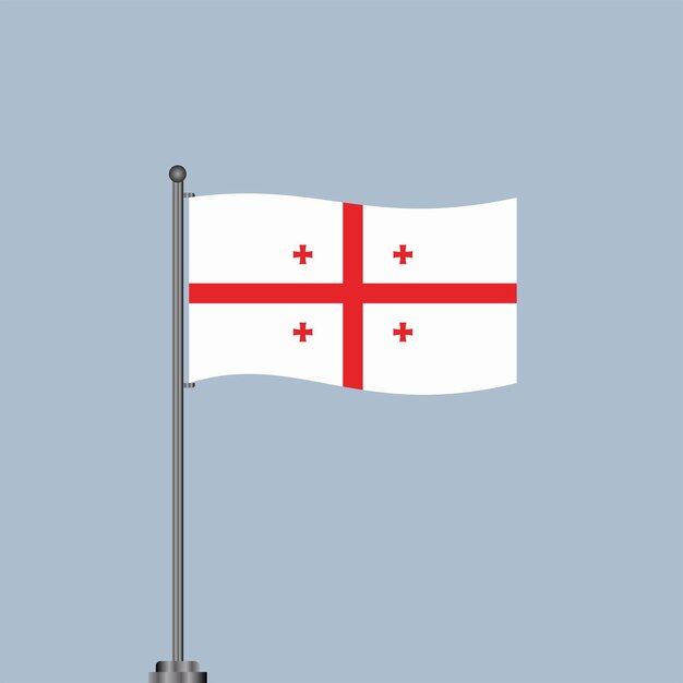 Ilustración de la plantilla de la bandera de Georgia