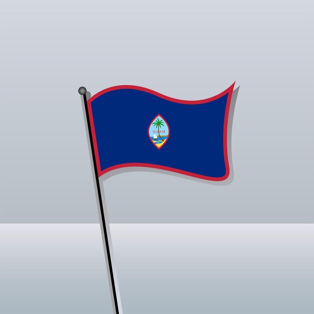 Ilustración de la plantilla de la bandera de Guam