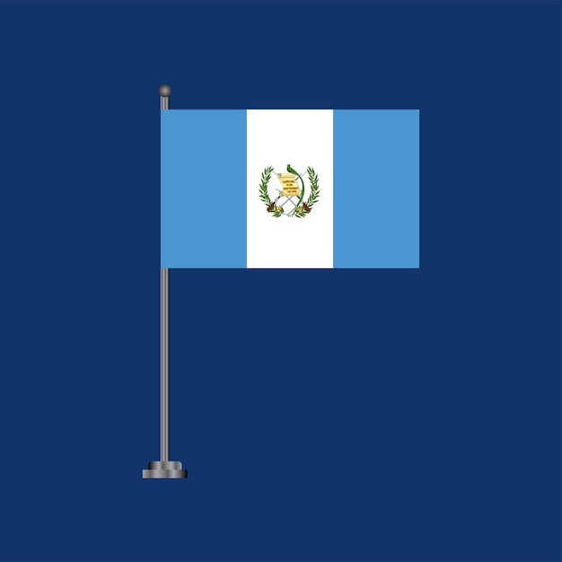 Vector ilustración de la plantilla de la bandera de guatemala