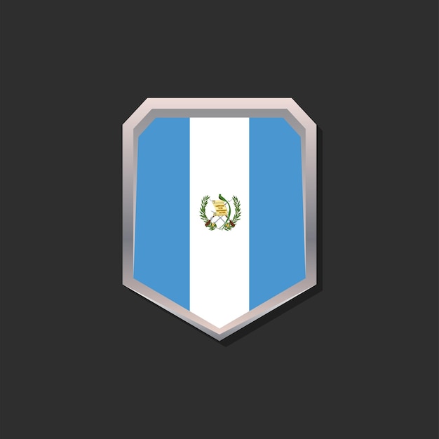 Ilustración de la plantilla de la bandera de Guatemala