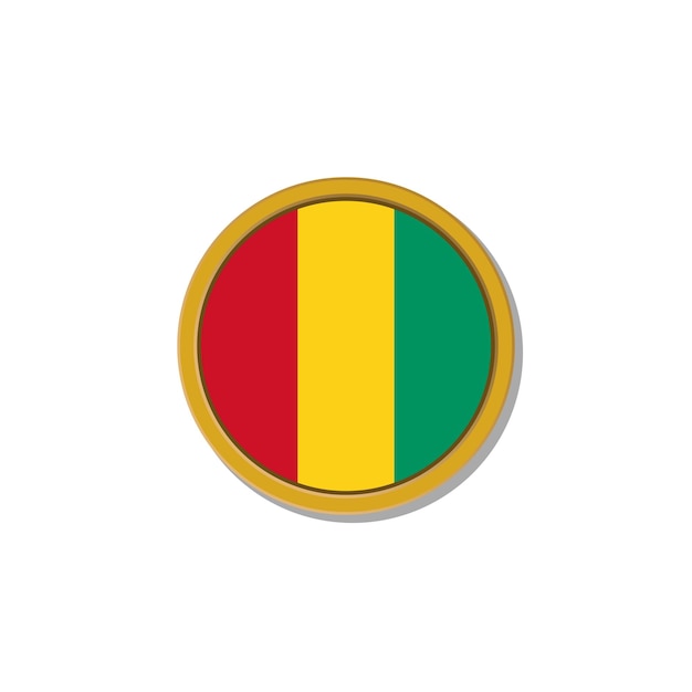 Ilustración de la plantilla de la bandera de Guinea