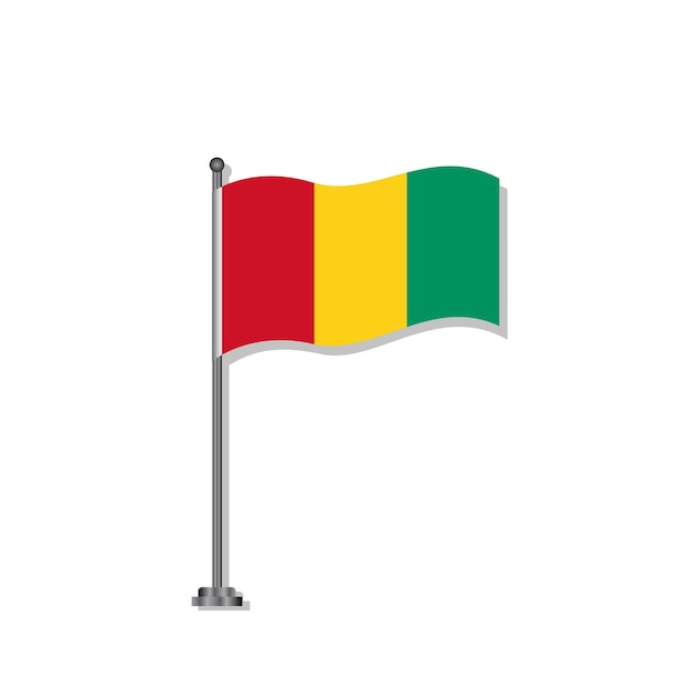 Ilustración de la plantilla de la bandera de Guinea