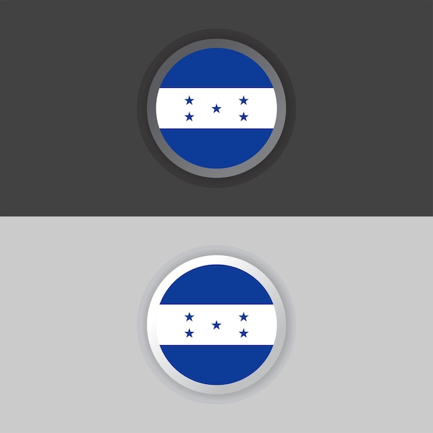 Ilustración de la plantilla de la bandera de Honduras