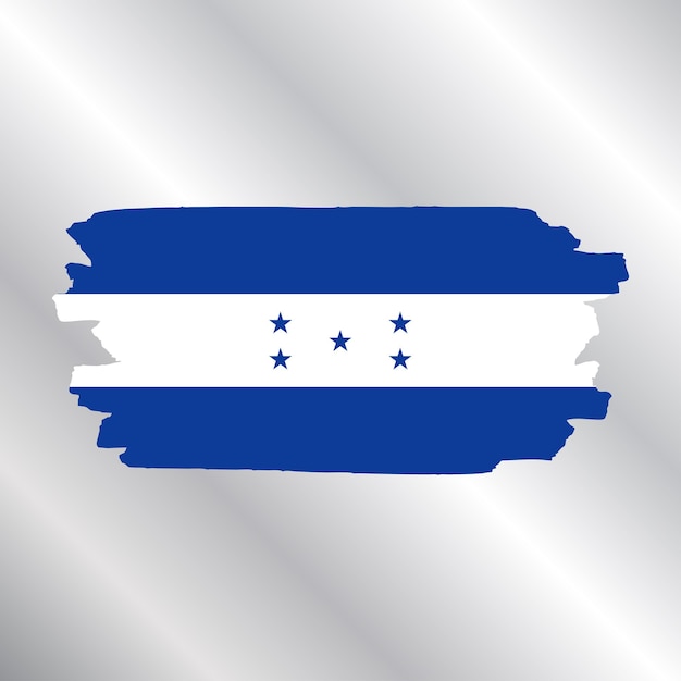 Vector ilustración de la plantilla de la bandera de honduras