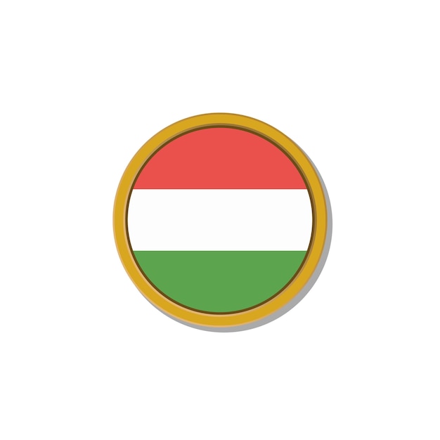 Ilustración de la plantilla de la bandera de Hungría