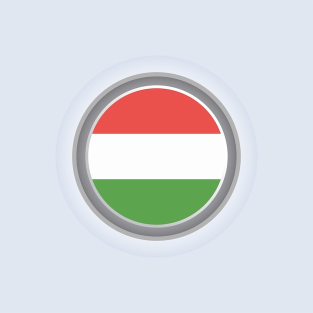 Ilustración de la plantilla de la bandera de Hungría