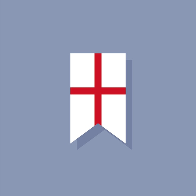 Ilustración de la plantilla de la bandera de Inglaterra