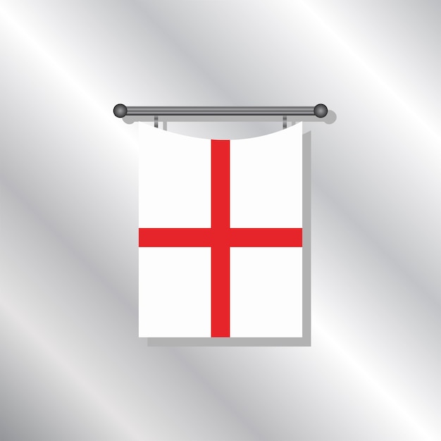 Ilustración de la plantilla de la bandera de inglaterra