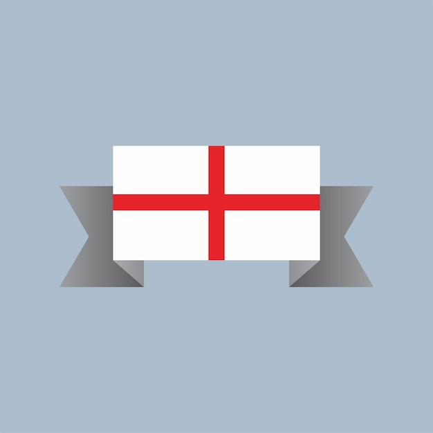 Ilustración de la plantilla de la bandera de inglaterra