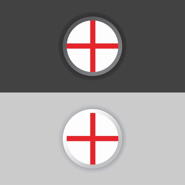 Ilustración de la plantilla de la bandera de Inglaterra