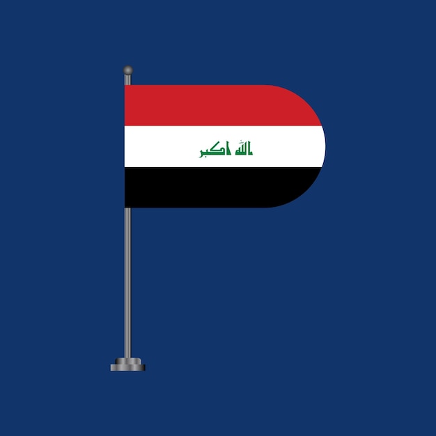 Ilustración de la plantilla de la bandera de Irak