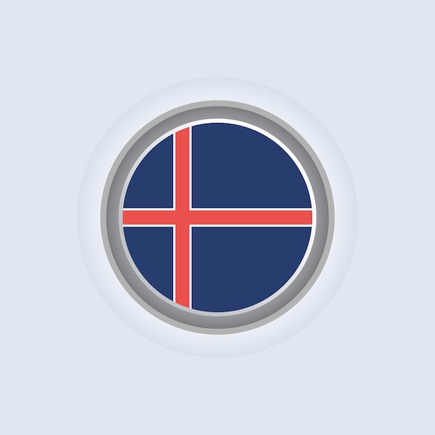 Ilustración de la plantilla de la bandera de Islandia