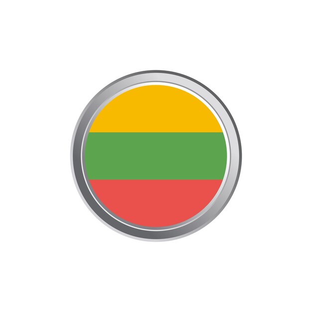 Ilustración de la plantilla de la bandera de Lituania