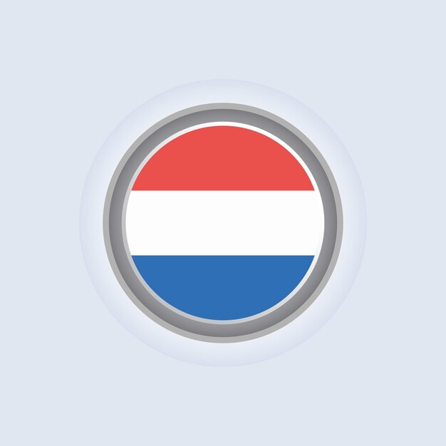 Vector ilustración de la plantilla de la bandera de luxemburgo