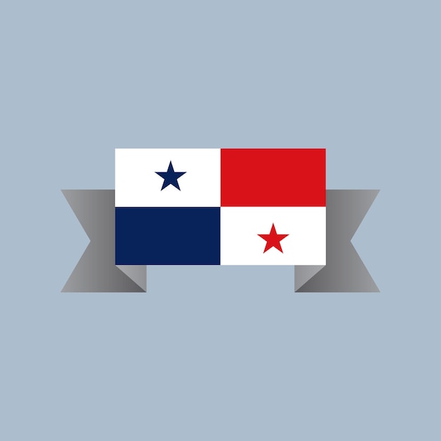 Ilustración de la plantilla de la bandera de Panamá