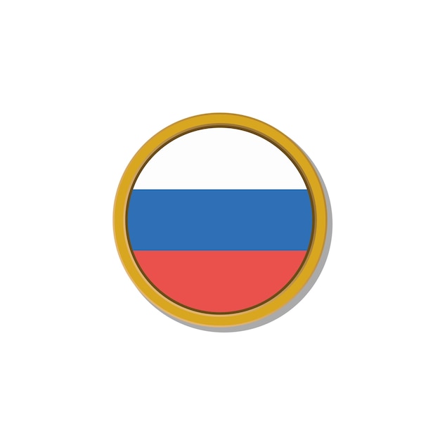 Ilustración de la plantilla de la bandera de Rusia