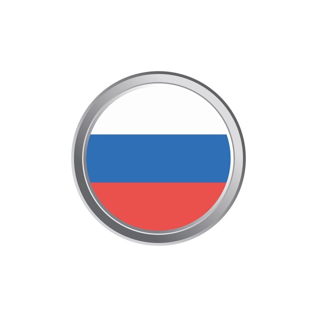 Ilustración de la plantilla de la bandera de Rusia