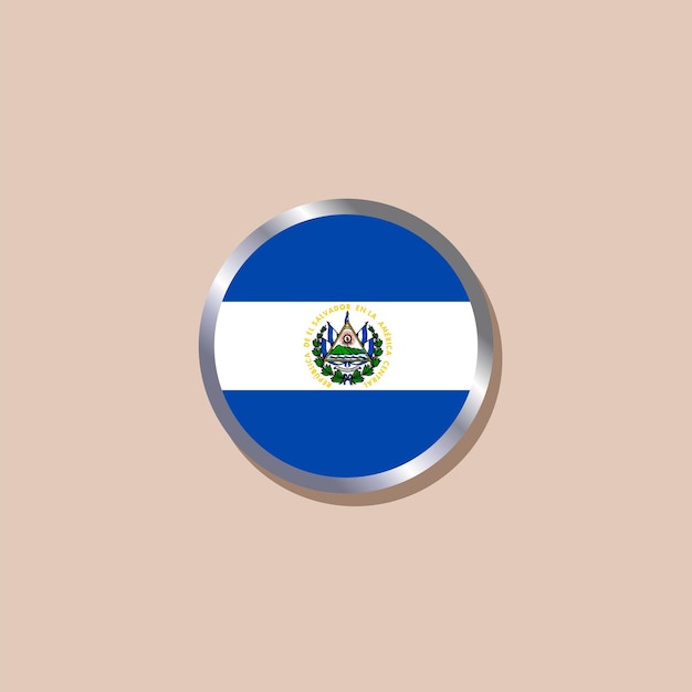 Ilustración de la plantilla de la bandera de El Salvador