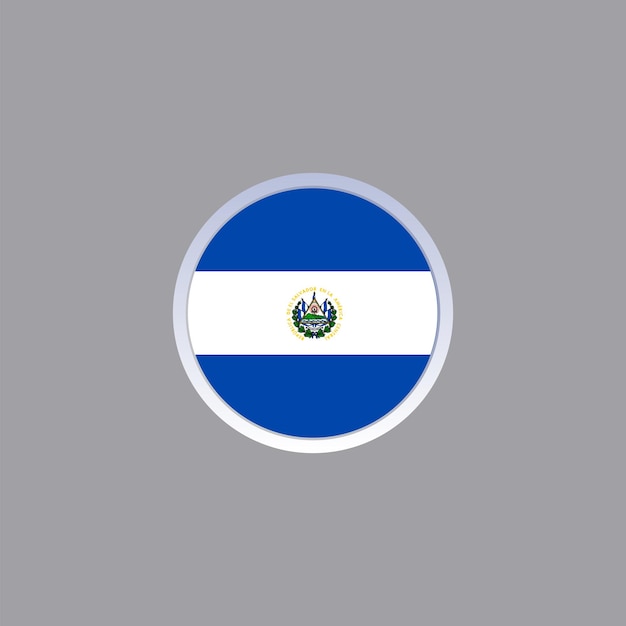 Ilustración de la plantilla de la bandera de El Salvador