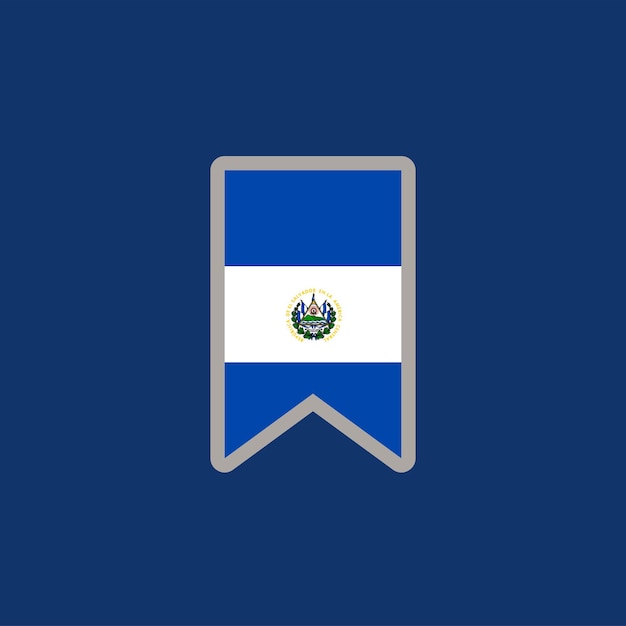 Ilustración de la plantilla de la bandera de El Salvador