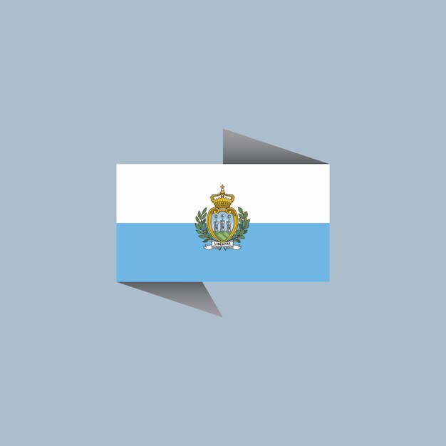 Ilustración de la plantilla de la bandera de San Marino