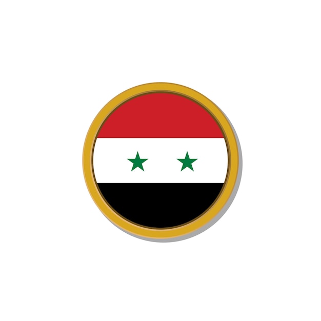 Ilustración de la plantilla de la bandera de Siria